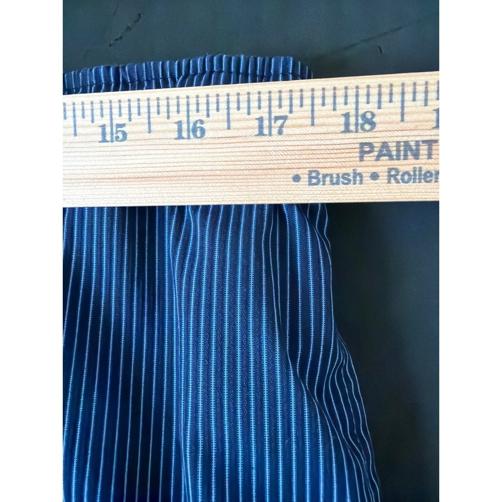Reed Edward Mens Pajama Pants Navy Blue White Striped Cotton Blend Large 36-38 - Picture 8 of 10